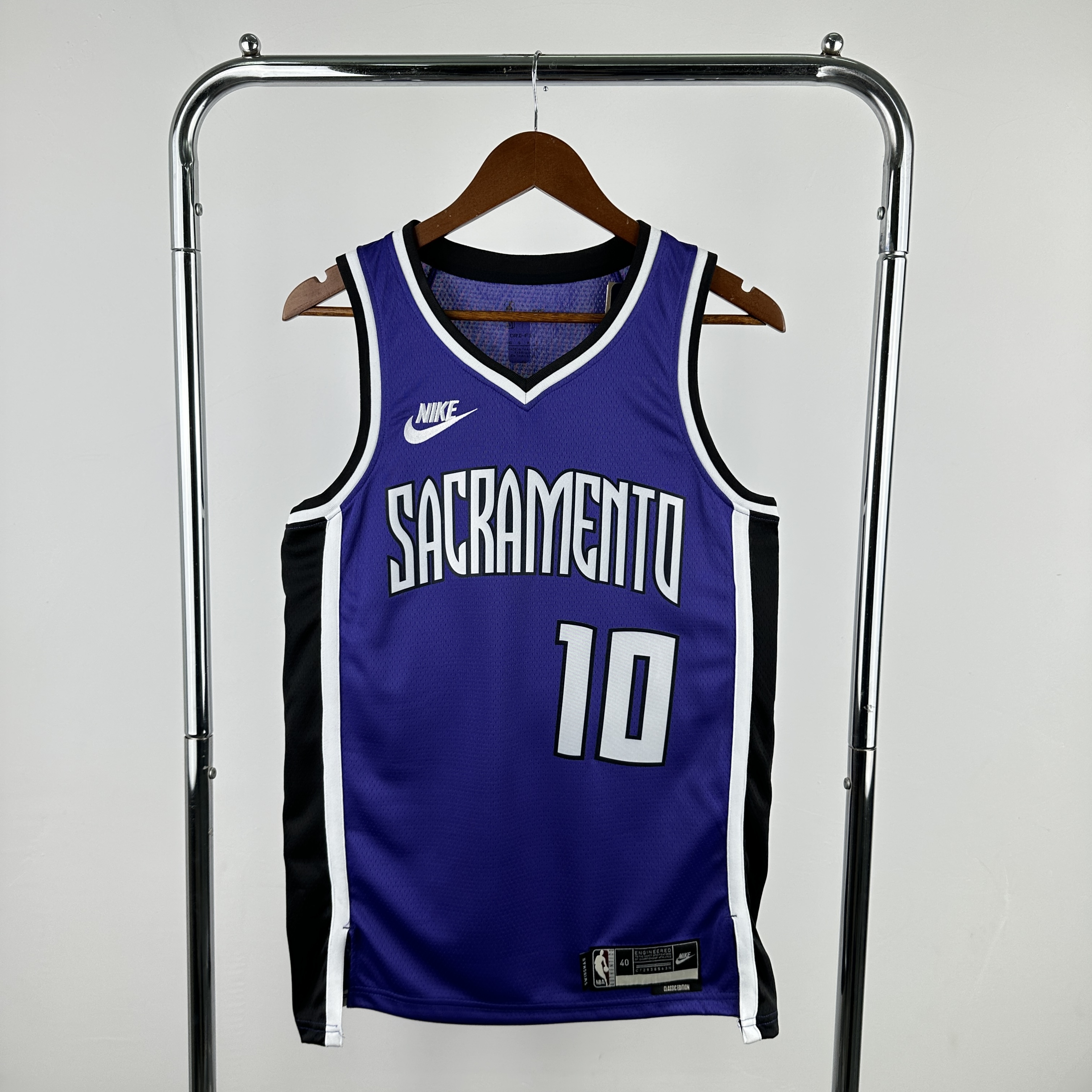 Men Sacramento Kings #10 Derozan Purple Season Throwback Nike 2025 NBA Jersey